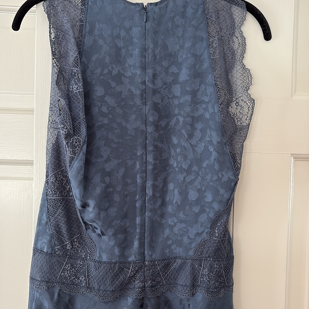 Zadig & Voltaire size XS Navy leopard printed woven silk (100% Silk). - Picture 5 of 11